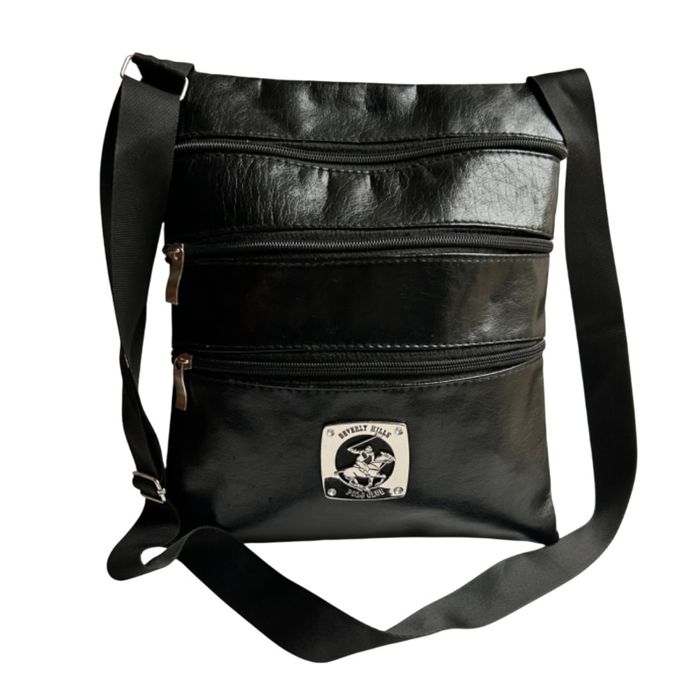 Beverly Hills Polo Club Vegan Leather Crossbody Bag